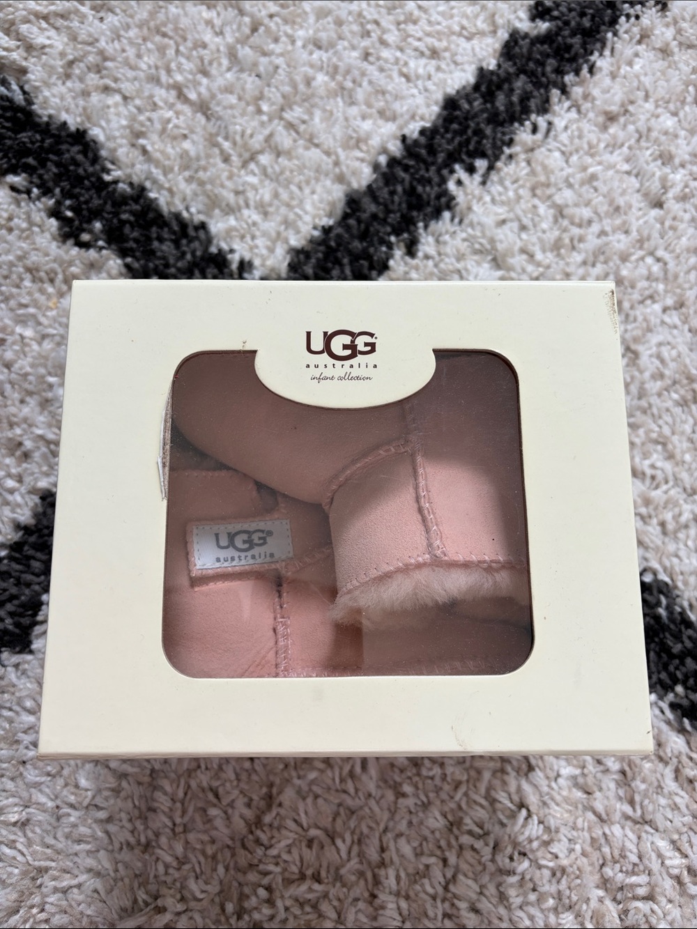 UGG Kids Pink Mini Sheepskin Booties